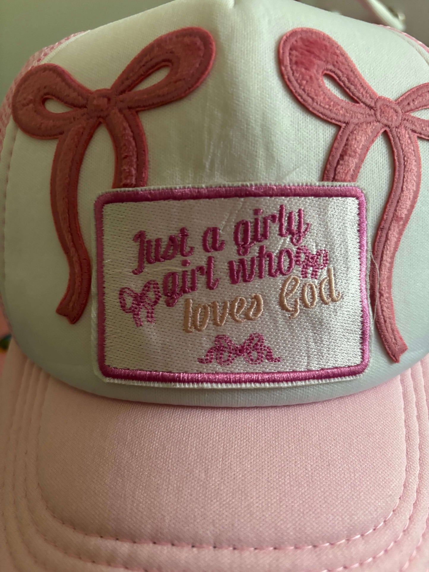 Custom Trucker Hat — Faith Affirmation Personalized Snapback for Women