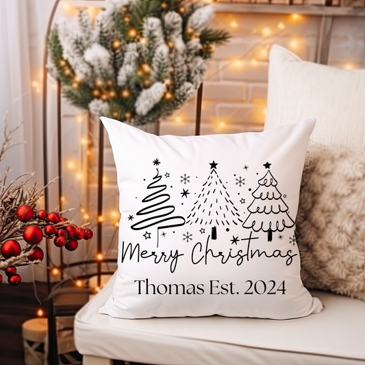 Christmas Tree Throw Pillow