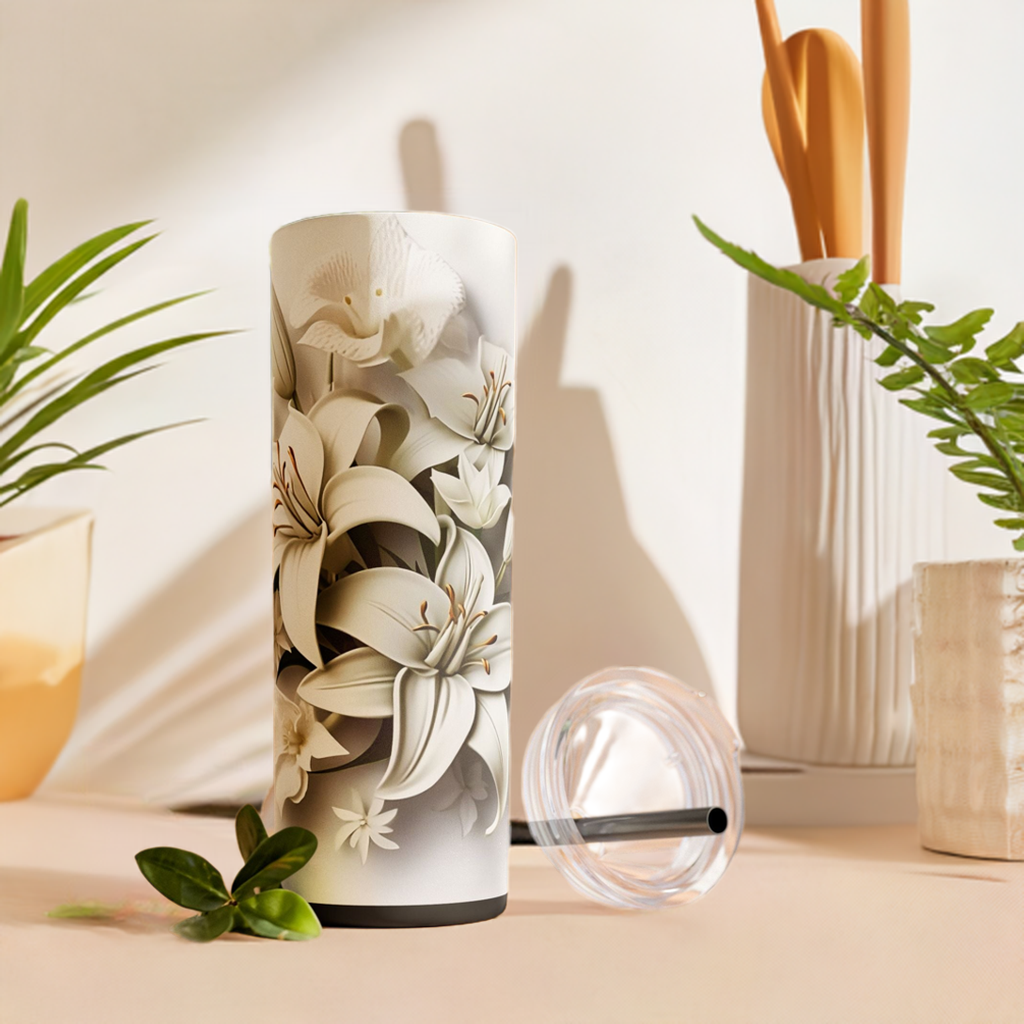 Floral Skinny Tumbler