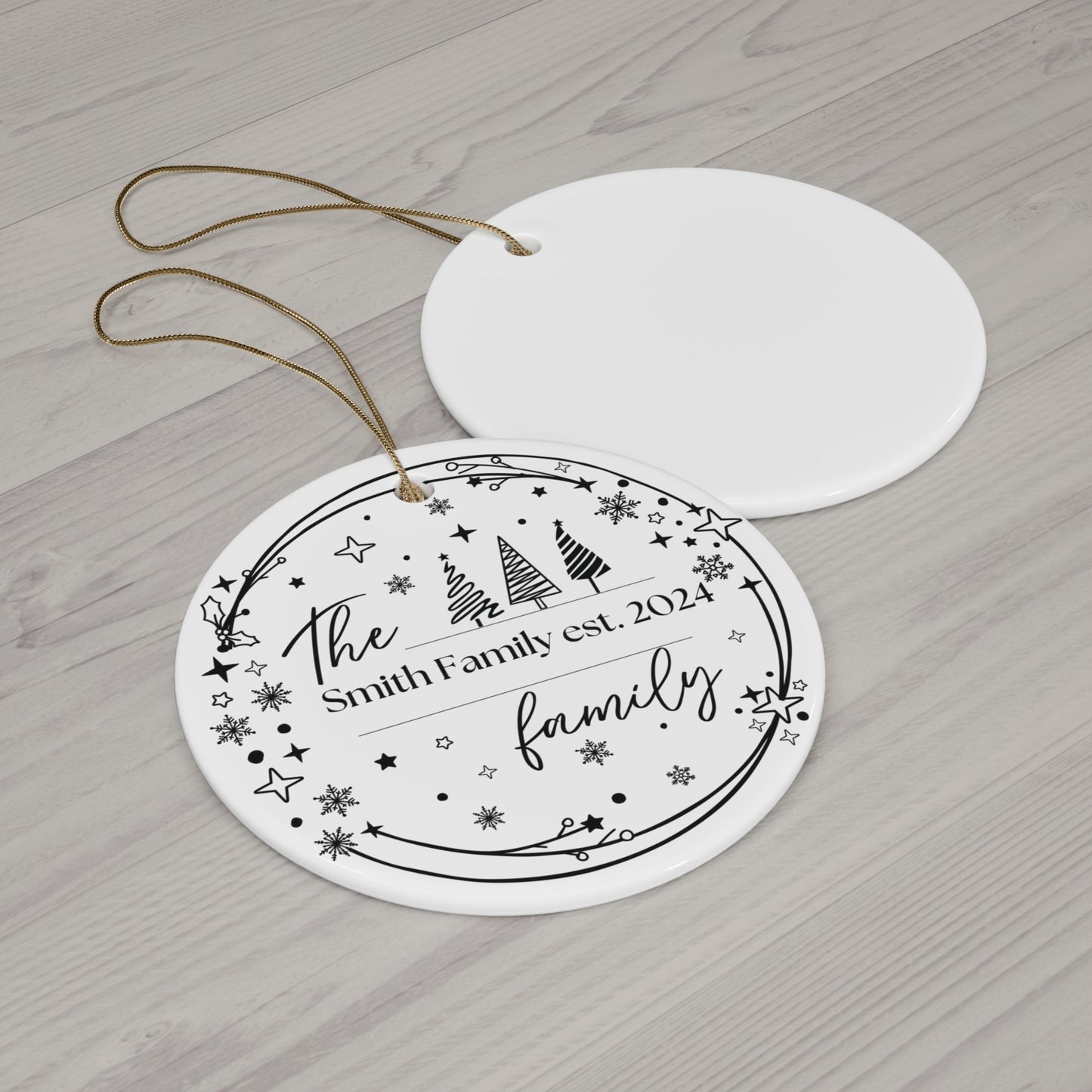 Personalized Ceramic Ornament