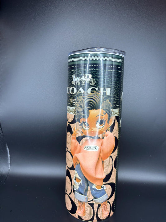 Betty Boop Tumbler: 20oz Stainless Steel Insulated Cup