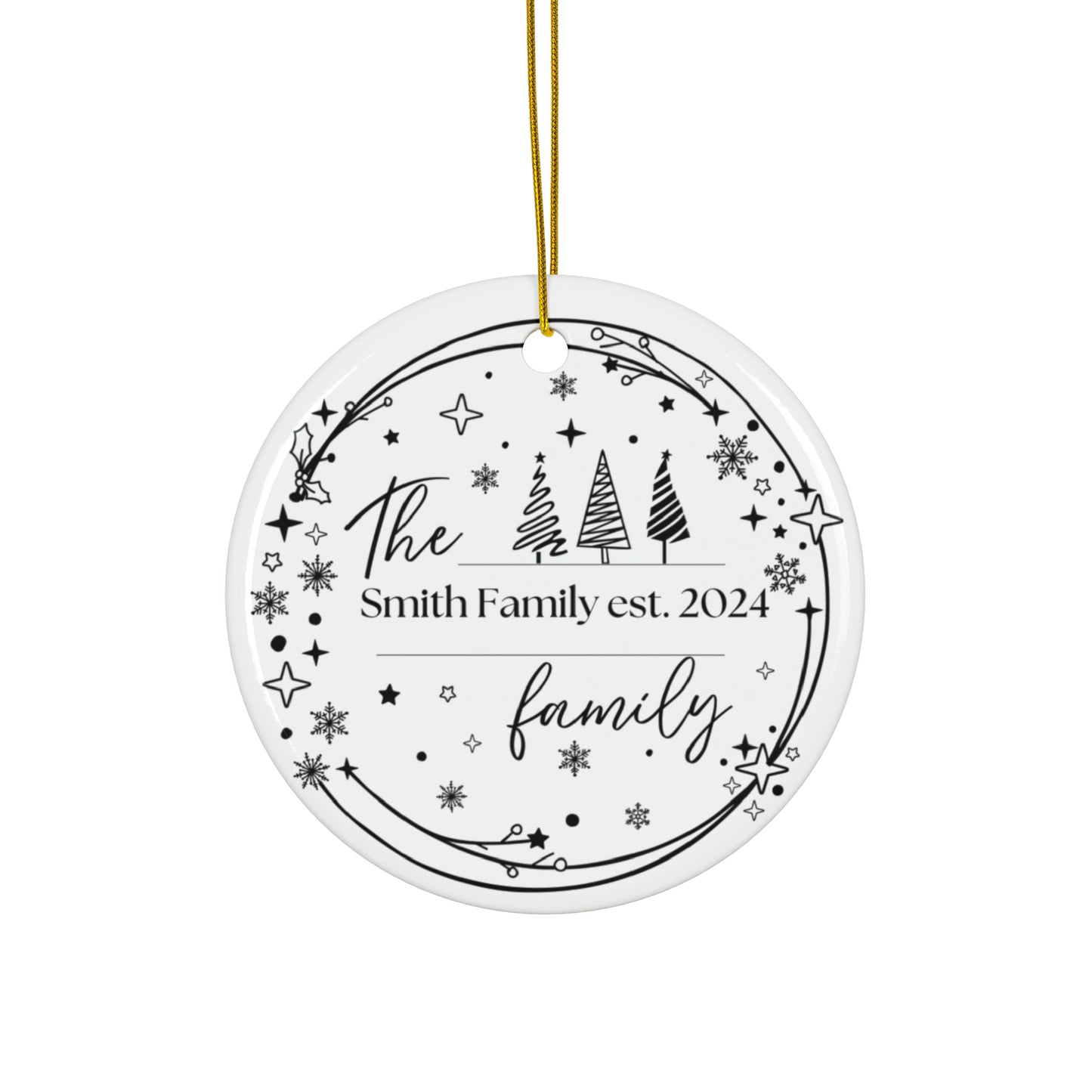 Personalized Ceramic Ornament