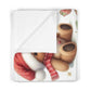 Christmas Baby Blanket: Teddy Bear Print, Holiday Nursery Decor (30x40)