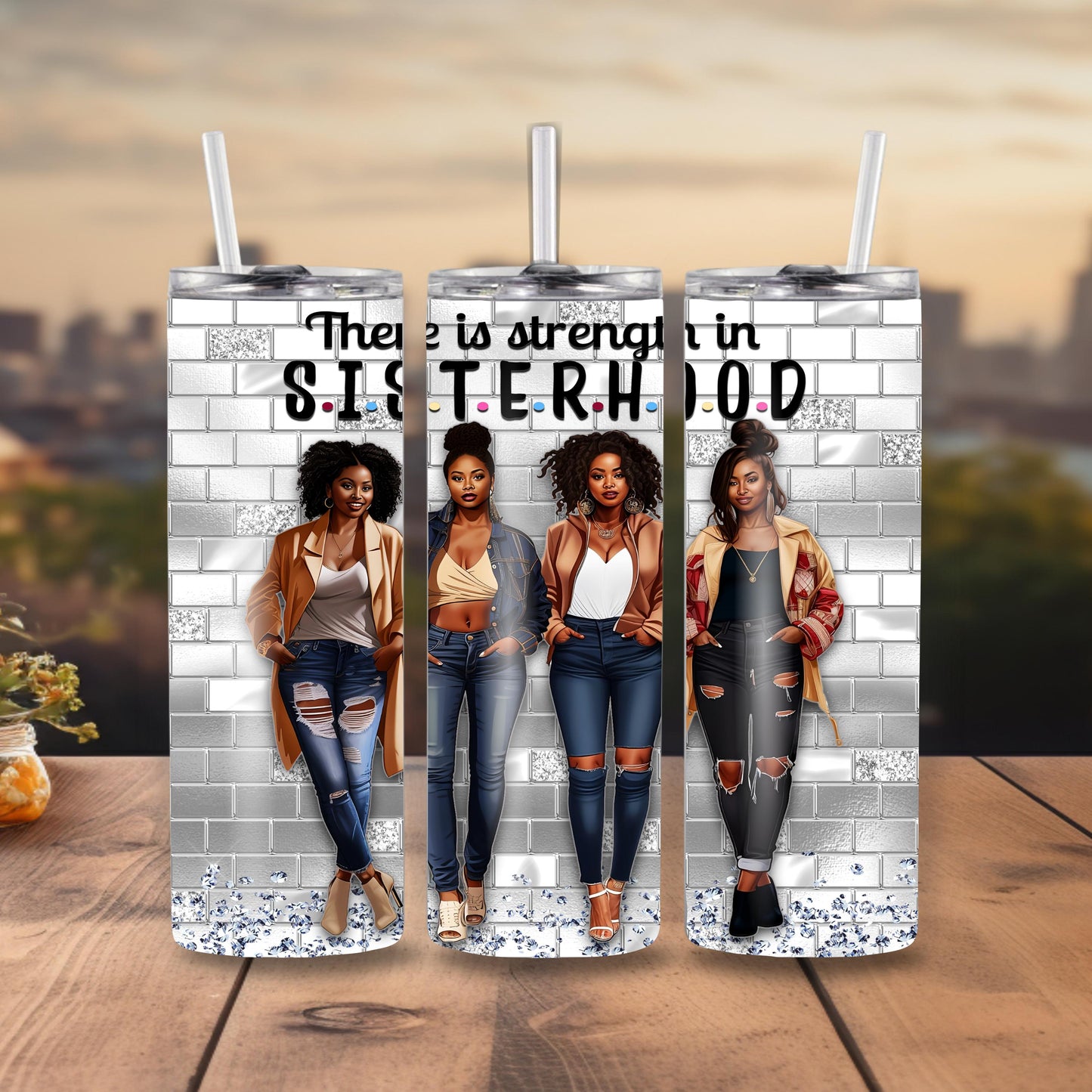 Sistas Tumbler: Inspirational Black Women 20oz Travel Mug