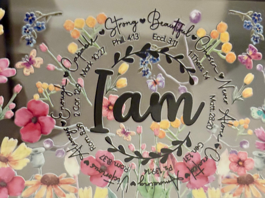 I AM Affirmation Glass Libby Tumbler 16oz