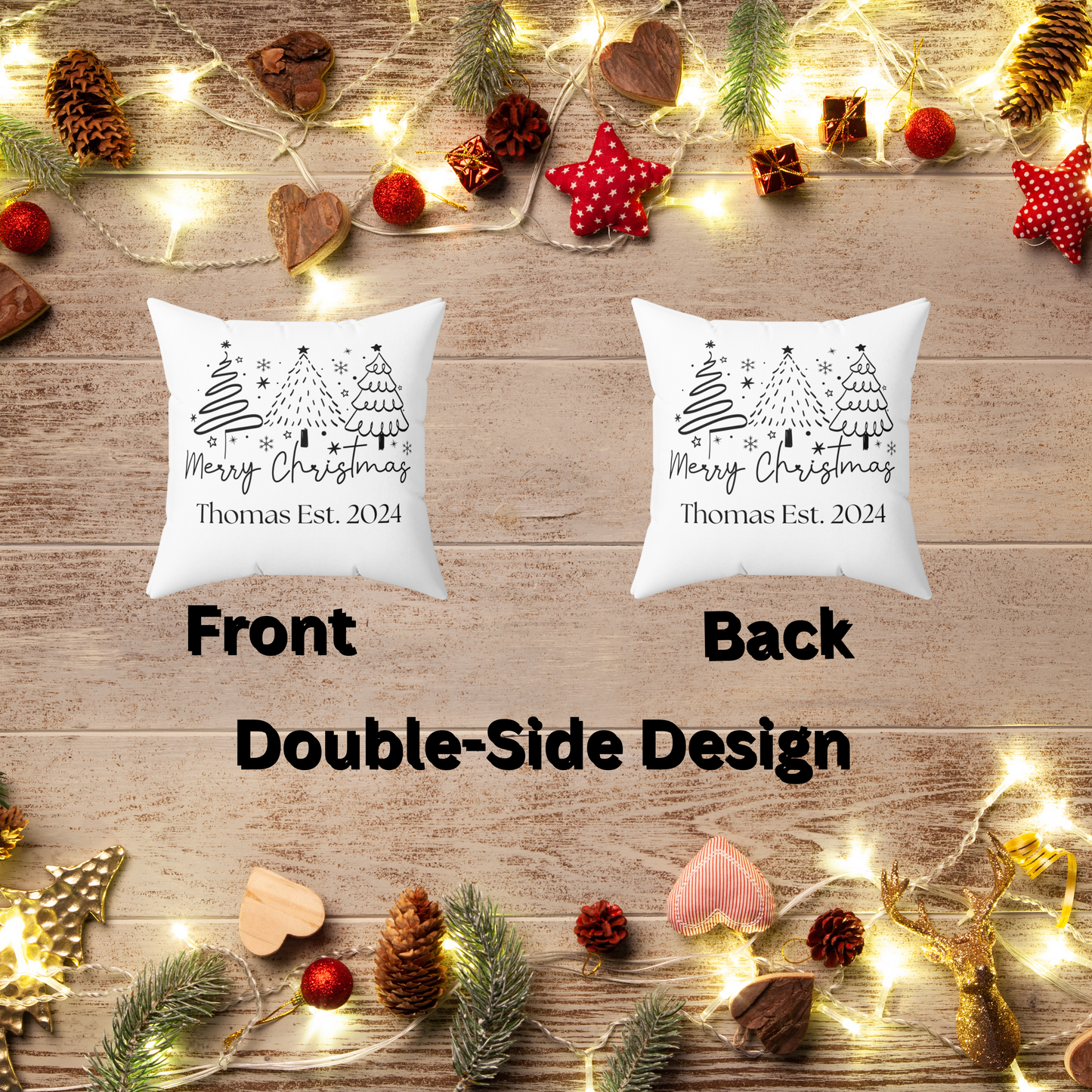 Christmas Tree Throw Pillow