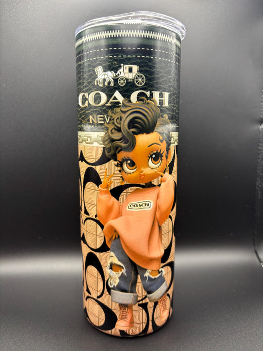 Betty Boop Tumbler: 20oz Stainless Steel Insulated Cup