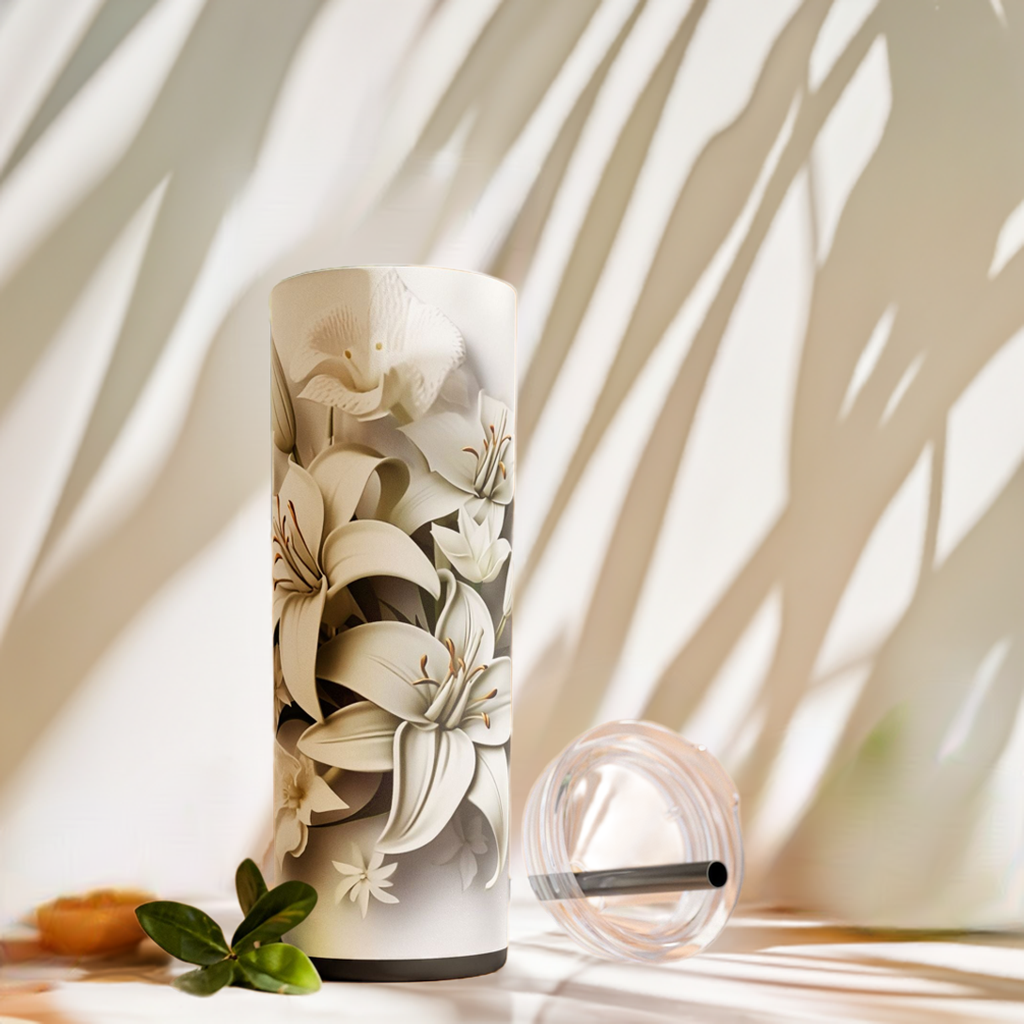 Floral Skinny Tumbler